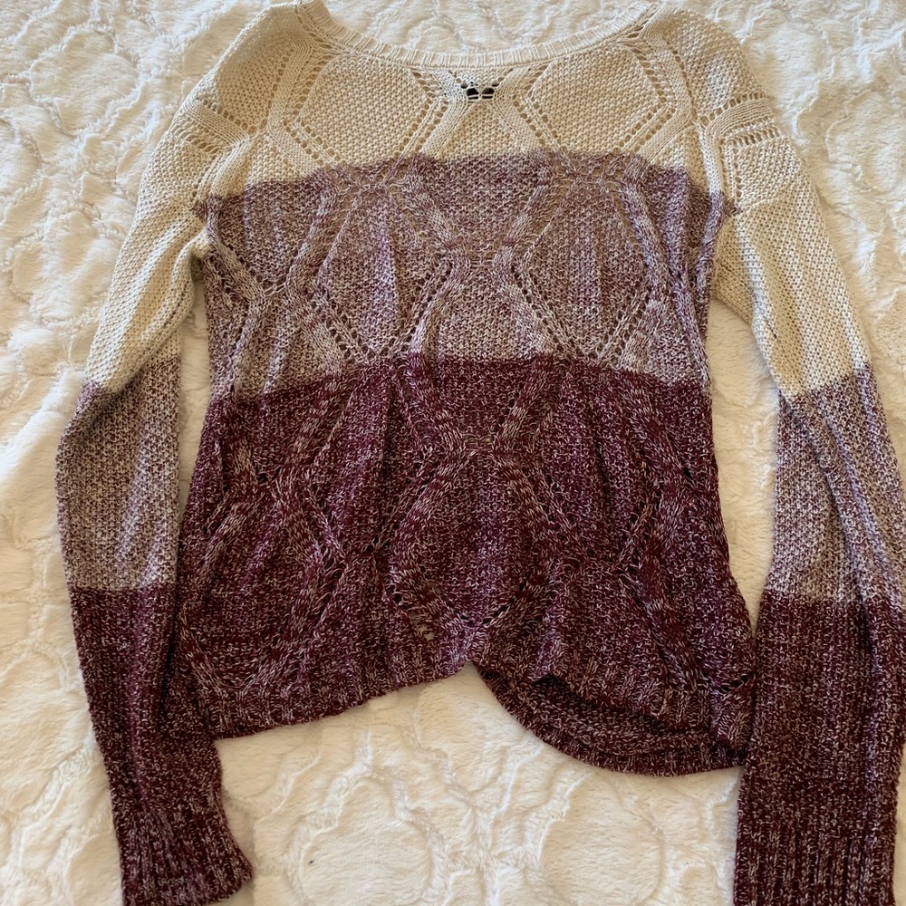 Long sleeve stripe sweater